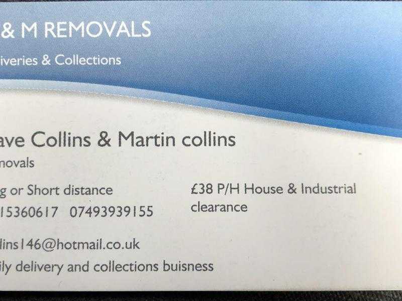 Removals deliveries pickups an house clearances..