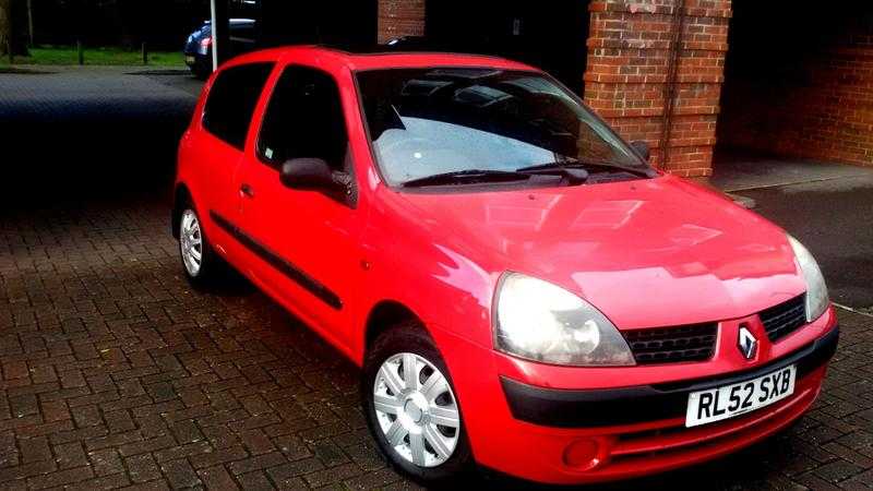 RENAULT CLIO 2002 1.2 LITRE 12 MONTHS MOT