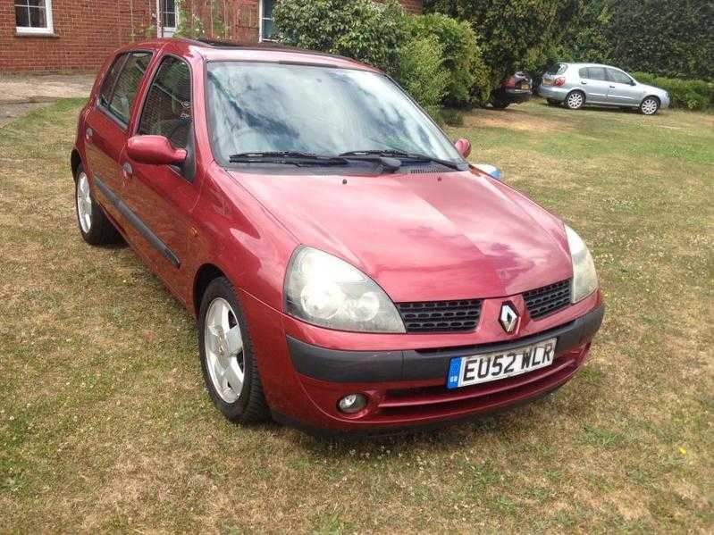 RENAULT CLIO PRIVILEGE 16V AUTO, RED, 2002