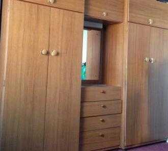 Retro 3 wardrobe set including vanity mirror and drawers