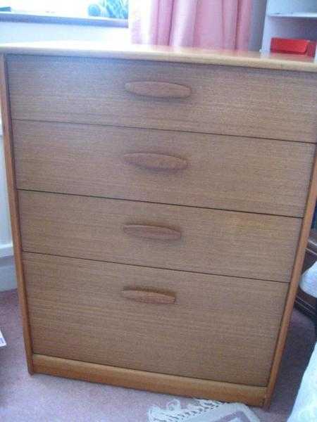 retro austin suite teak chest of drawers