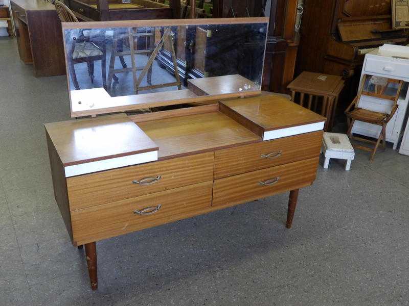 Retro Dressing Table With Mirror, Local Delivery Service Available in our 20 off sale