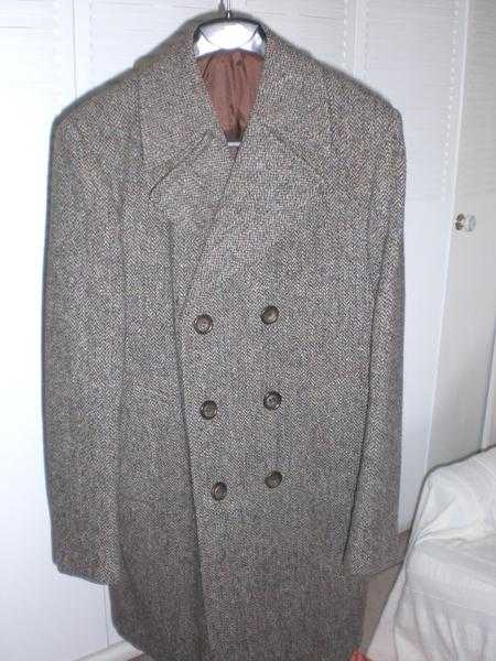 Retro Harris Tweed Over Coat