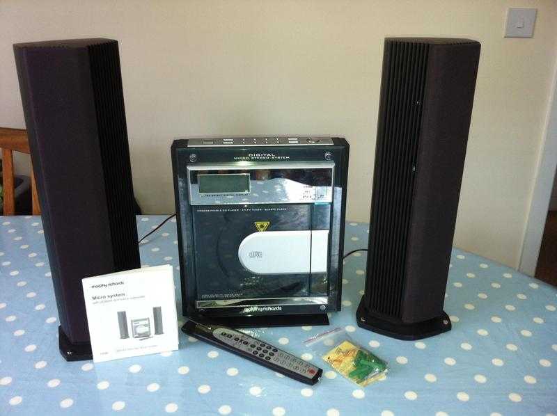 Retro Morphy Richards CD -Radio micro system with subwoofer - wall mountable