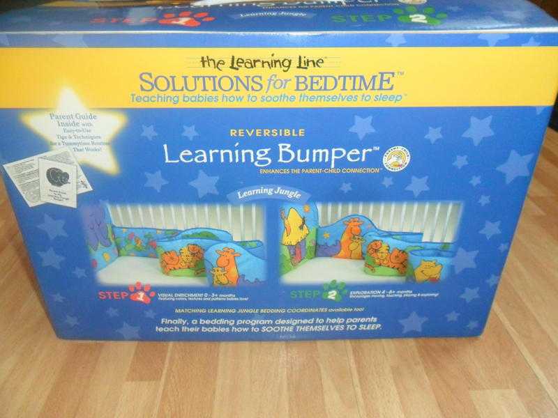 REVERSIBLE LEARNING JUNGLE COT BUMPER