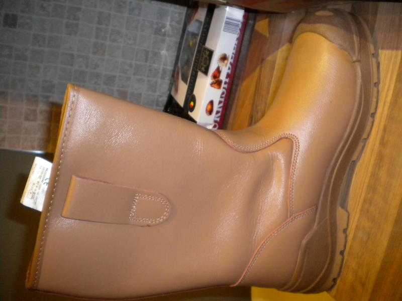 riggger boots s9  steel toecap  brown