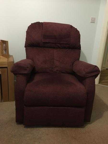 RISE amp RECLINER CHAIR - HARDLY USED - EXCELLENT CONDITION - BARGAIN - 250