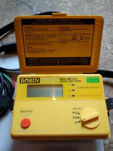 Robin KMP 4116 Digital Loop Tester.