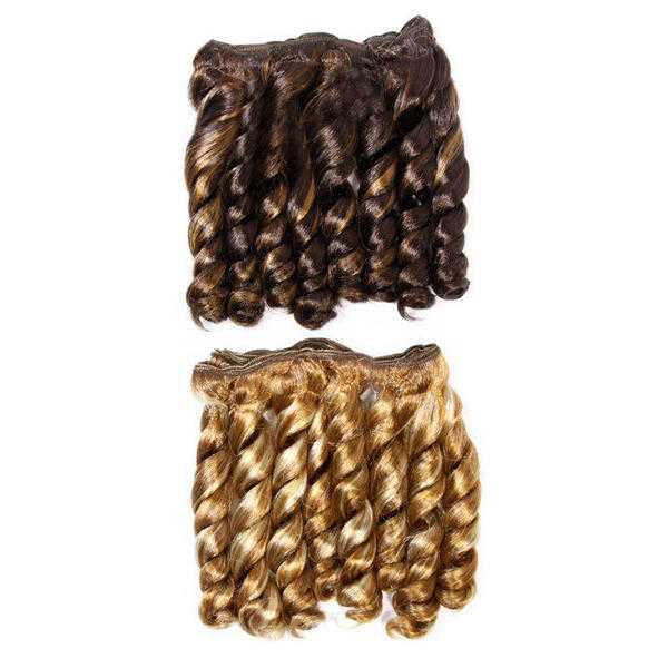 Rod Curl Afro Hair Wefts - 2x12quot Inch 2x(30.5 cm) at kode-store