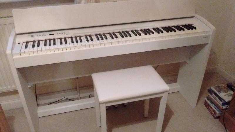 Roland F-120 Digital Piano and Stool. Hardly used