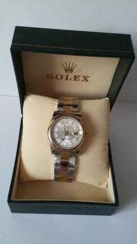 ROLEX DATE-JUST 36mm MENS WATCH GOLD COLOUR AND STAINLESS STEEL WATCH.I