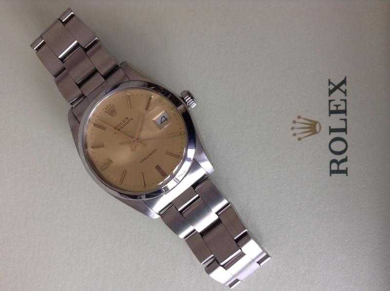 ROLEX GENTS OYSTER DATE PRECISION 6694 STAINLESS STEEL 1984 WITH ROLEX OYSTER BRACELET amp CLASP