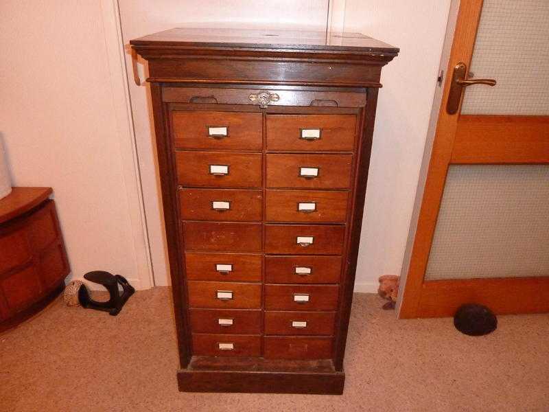 Roller Front Chest 16 Drawer Pre 1930