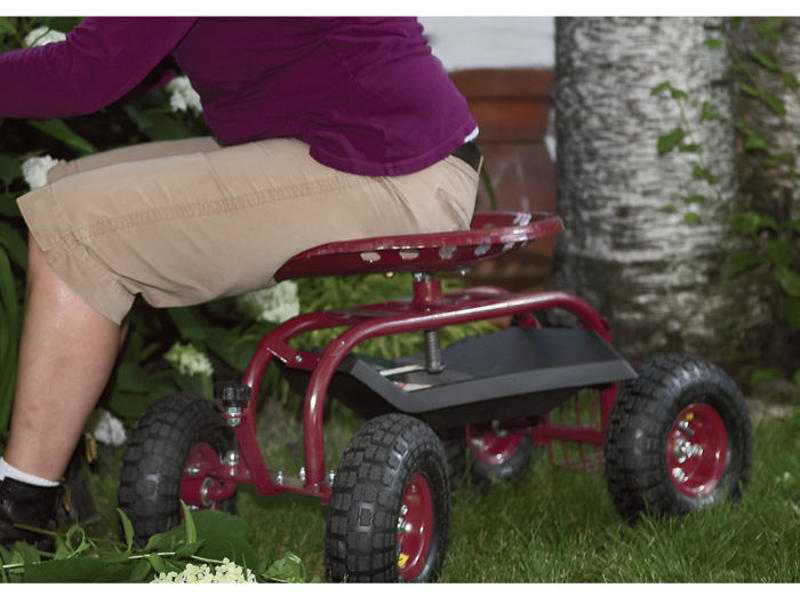 rolling garden seat