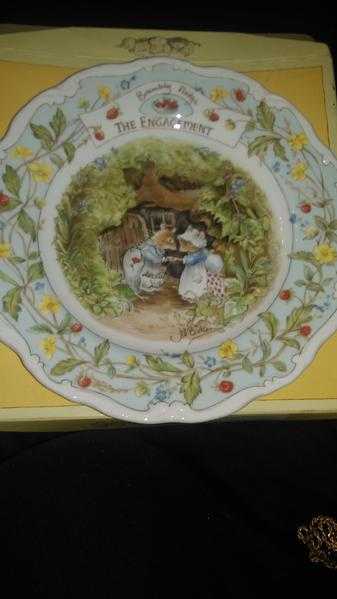 royal doulton brambly hedge engagement plate