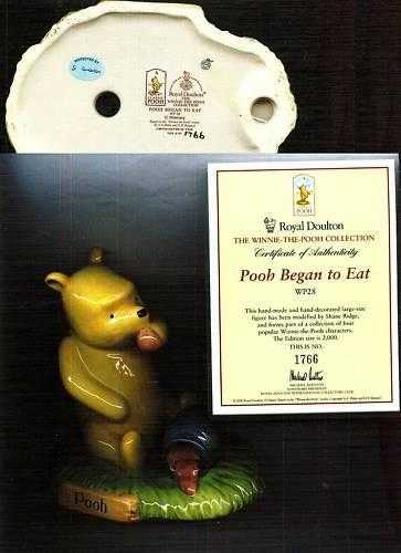 ROYAL DOULTON WINNIE THE POOH BEGAN TO EAT LIMITED 2000