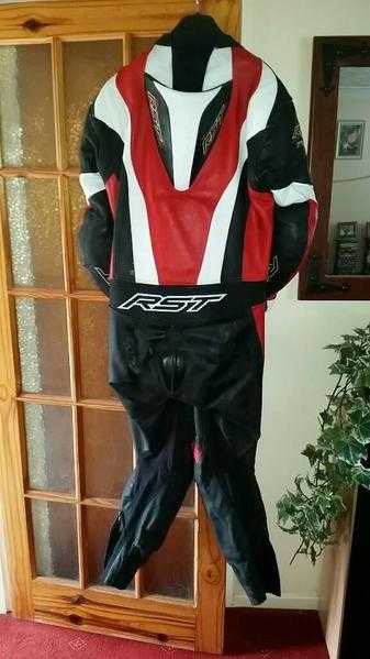 Rst red motorbike one piece suite size uk 42