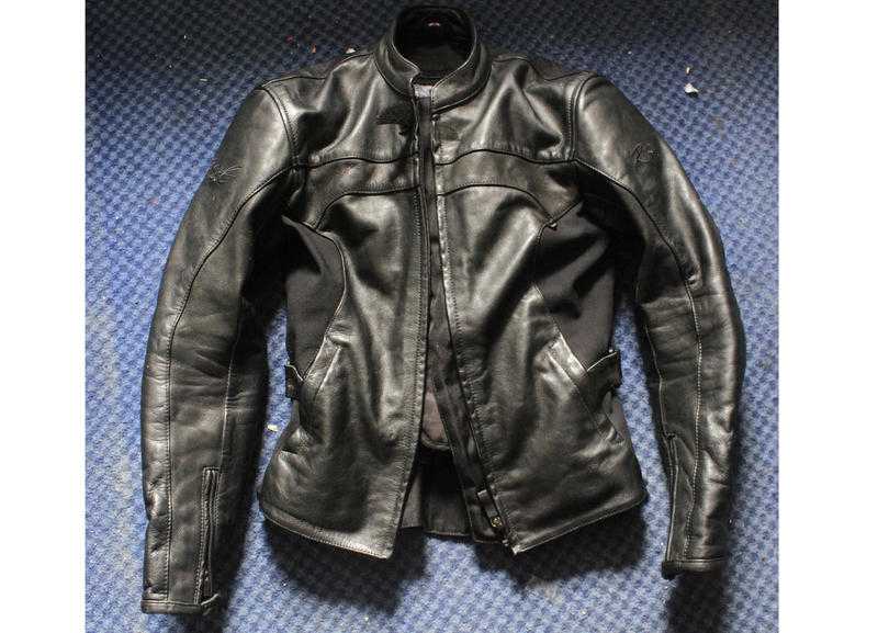 RST woman leather motorbike jacket. Good as new