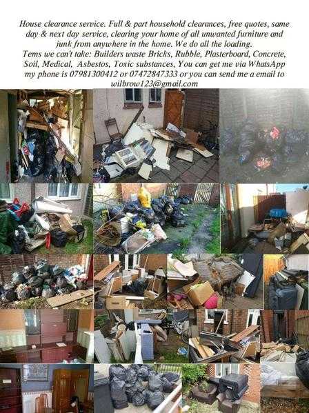 rubbish removal house clearance service