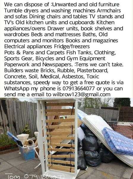 Rubbish removal house clearance service