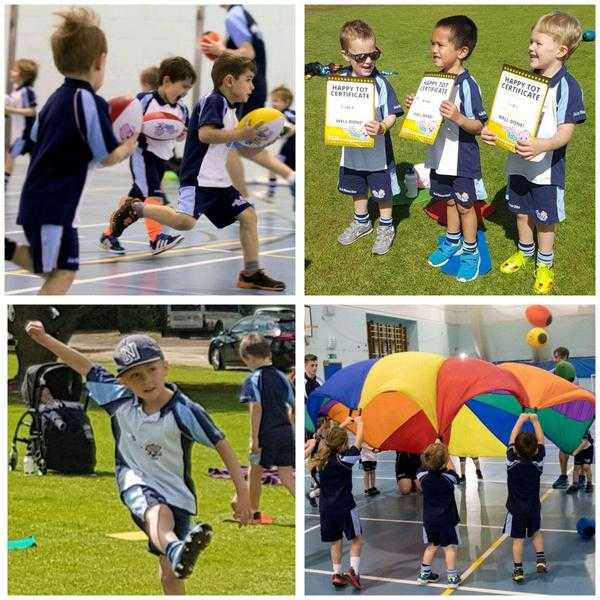 Rugbytots Classes FREE taster, dynamic play sessions for boys and girls aged 2-7, Sundays in Enfield