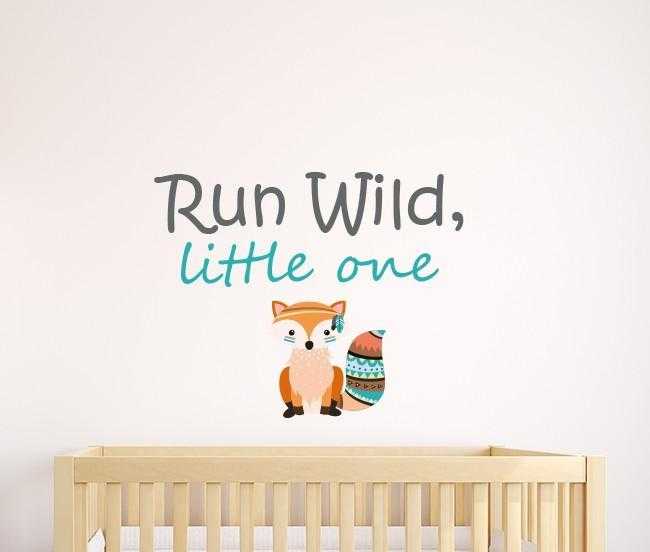 Run Wild Little One Wall Sticker