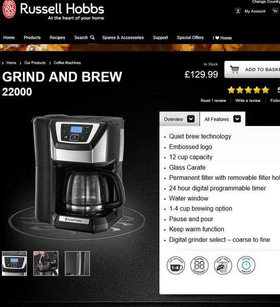 Russel Hobbs grind and brew