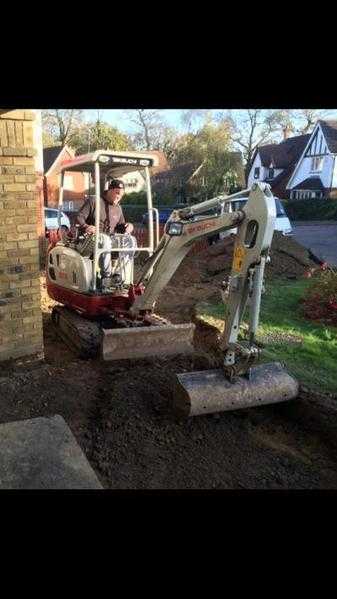 S J Ryan Mini Digger amp Driver hire