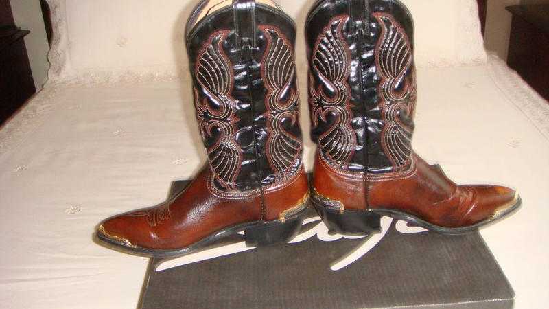 sage cowboy boots