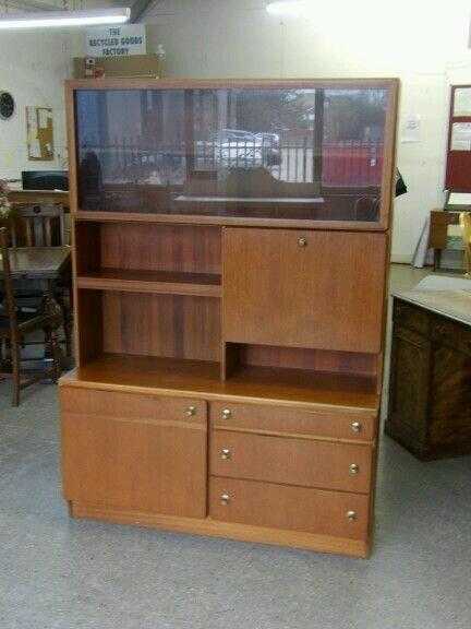 SALE ITEM  Retro Display Cabinet With Cupboards amp Shelves - Local Delivery Service Avai