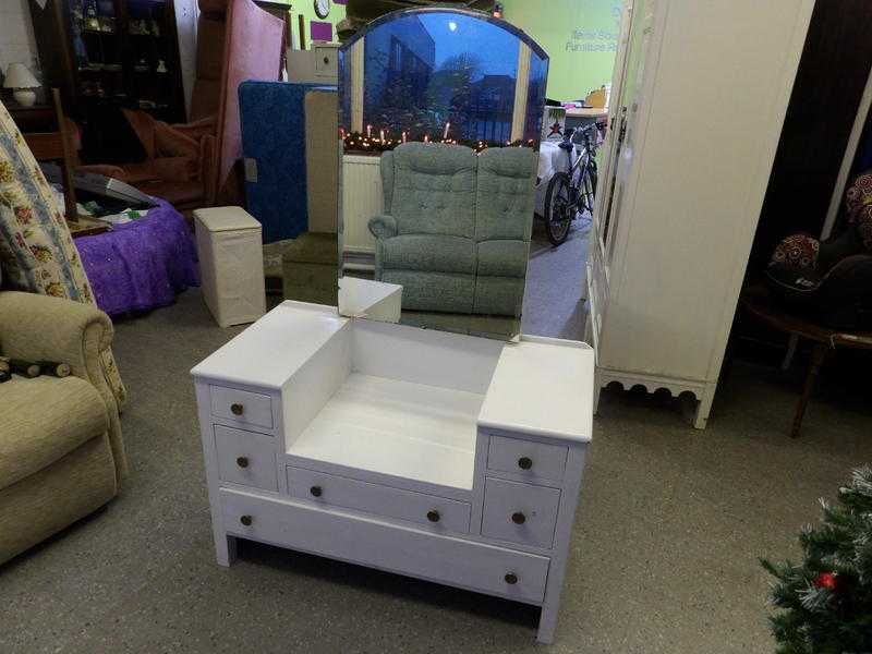 SALE NOW ON Dressing Table With Large Mirror - Local Delivery Service Available