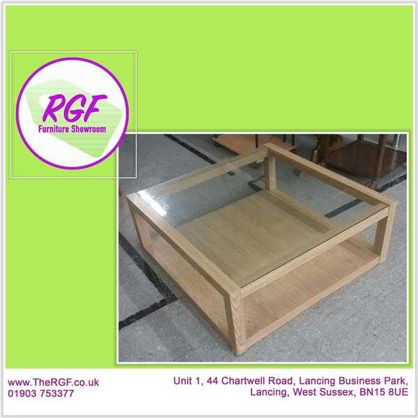 SALE NOW ON Glass-Top Coffee Table - Local Delivery 19