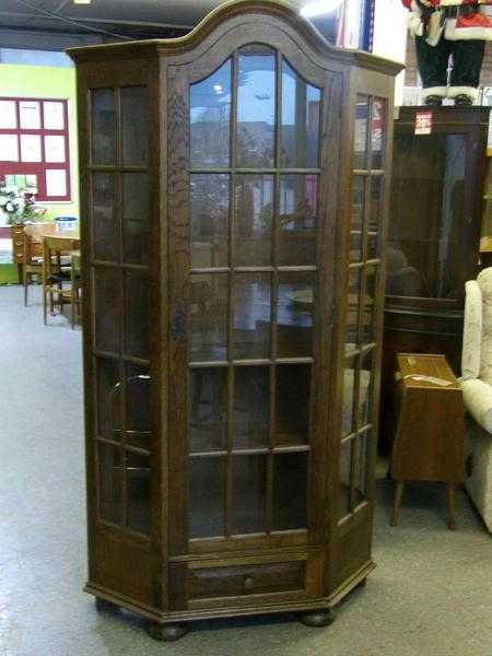 SALE NOW ON Oak Display Cabinet  Shelving Unit, VGC, Was 165, Now 132