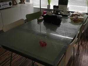 Salmi Ikea glass table