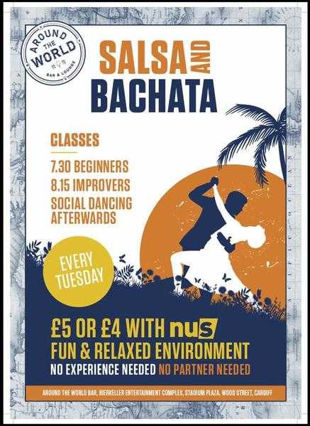 Salsa and Bachata Classes in Cardiff every Tuesday with iDance Company