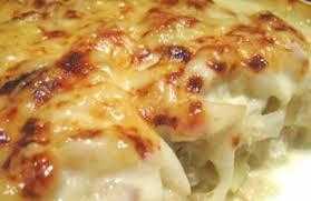 salt cod with cream and cheese ( bacalhau com natas)