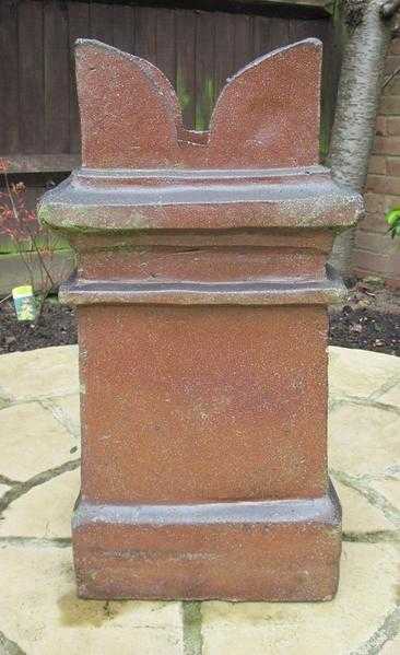 Salt Glazed Chimney Pot with 4 Points, brown