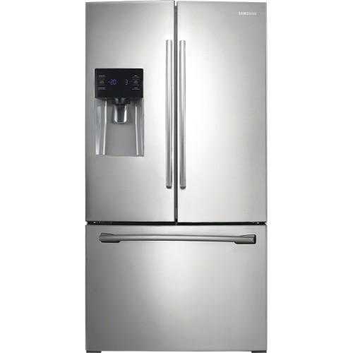 Samsung - 24.6 Cu. Ft. French Door Refrigerator with Thru-the-Door Ice and Water - Stainless Steel