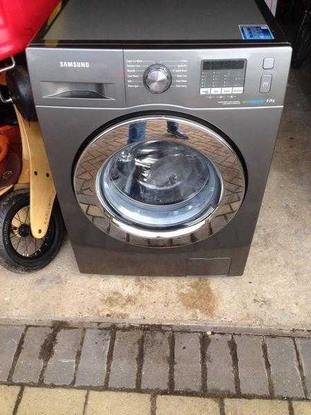 SAMSUNG ecobubble WF80F5E2W4X Washing Machine - Graphite