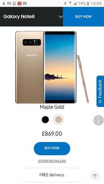 Samsung galaxy 8 note brand new