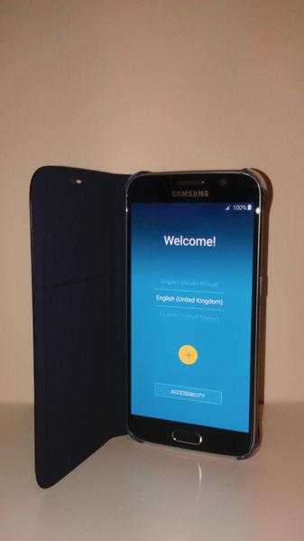 Samsung Galaxy S6 with a Luxury Wallet Case