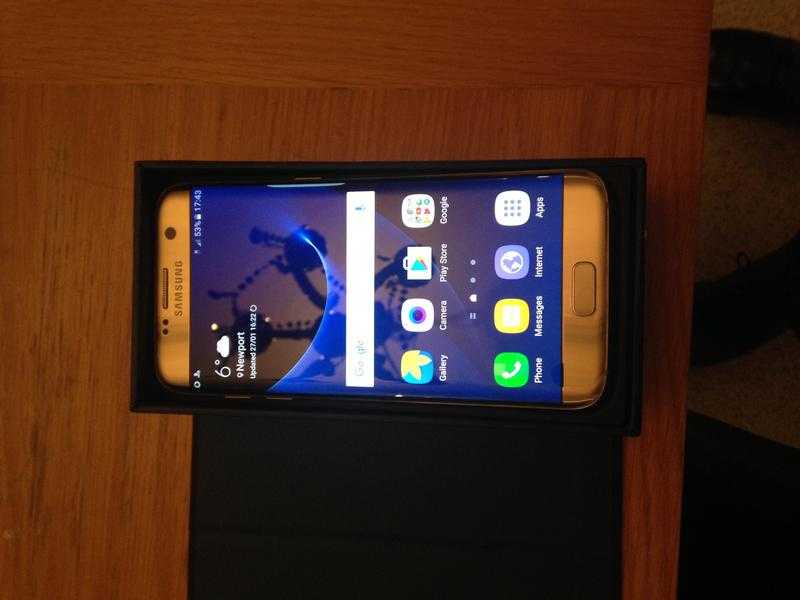 Samsung S7 Edge 32GB - Gold - in box - mint condition - Vodaphone - will deliver