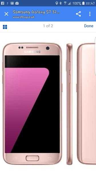 Samsung s7 edge rose gold