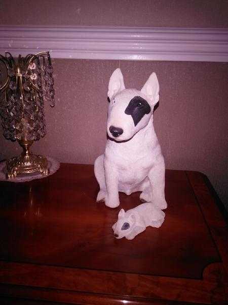 SANDICAST ENGLISH BULL TERRIER SPOT STATUES