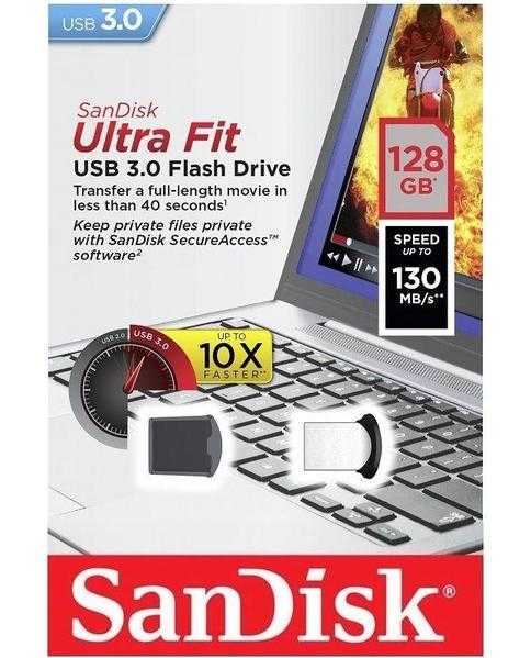 SANDISK ULTRA FIT 128GB  USB STICK