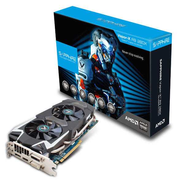 Sapphire Radeon R9 280X VAPOR-X AMD Graphics Card - 3GB