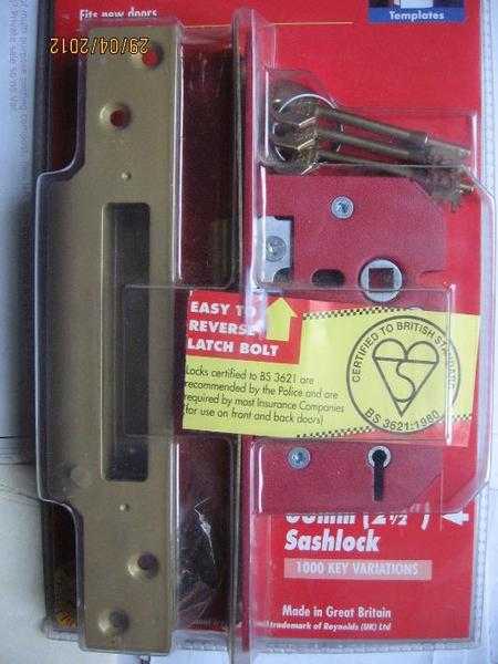 Sashlock, ERA 5 lever sashlock, 63mm for