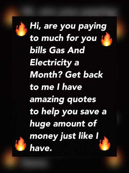 Save Money For Gas And Electricity