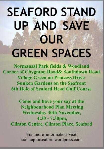 SAVE SEAFORDS GREEN SPACES