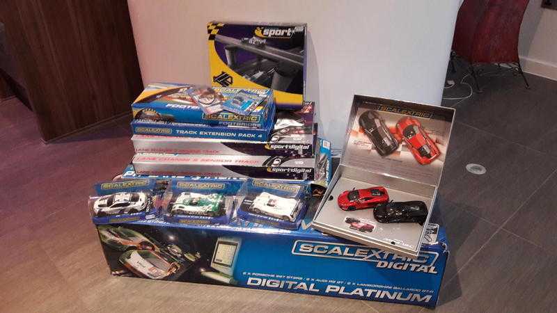 Scalextric Digital 132 Platinum Scale Racing Used Complete Set